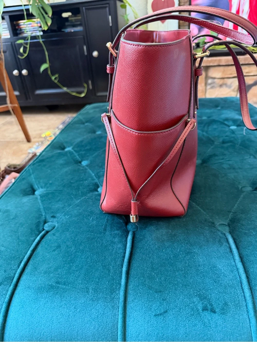 Michael Kors Burgundy Voyager Tote
